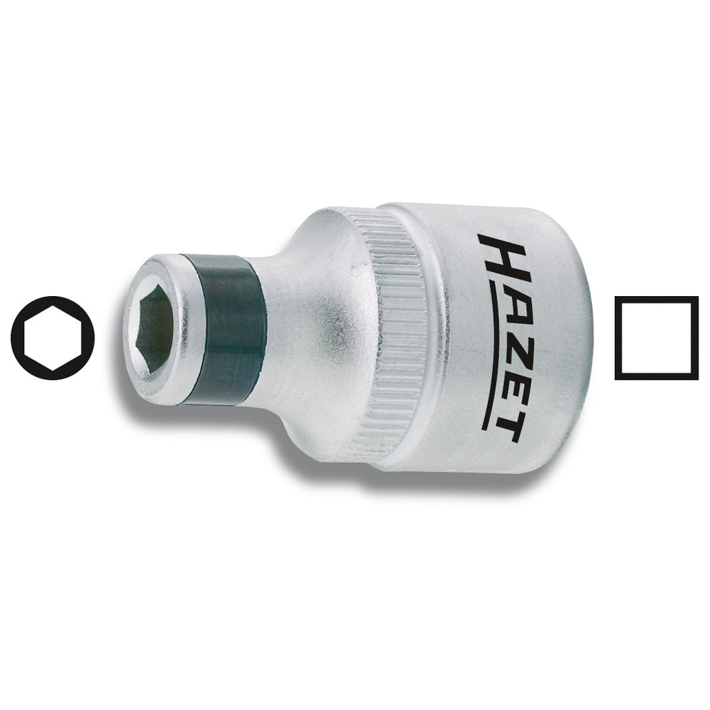 Hazet Adapter  2250-1 - Vierkant hohl 6,3 mm (1/4 Zoll) - Sechskant hohl 6,3 (1/4 Zoll