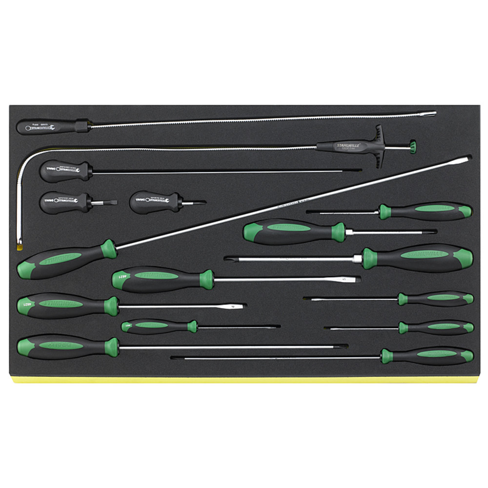 Stahlwille TCS 4621/4734/16 Screwdriver set DRALL+ 16 pieces in TCS insert