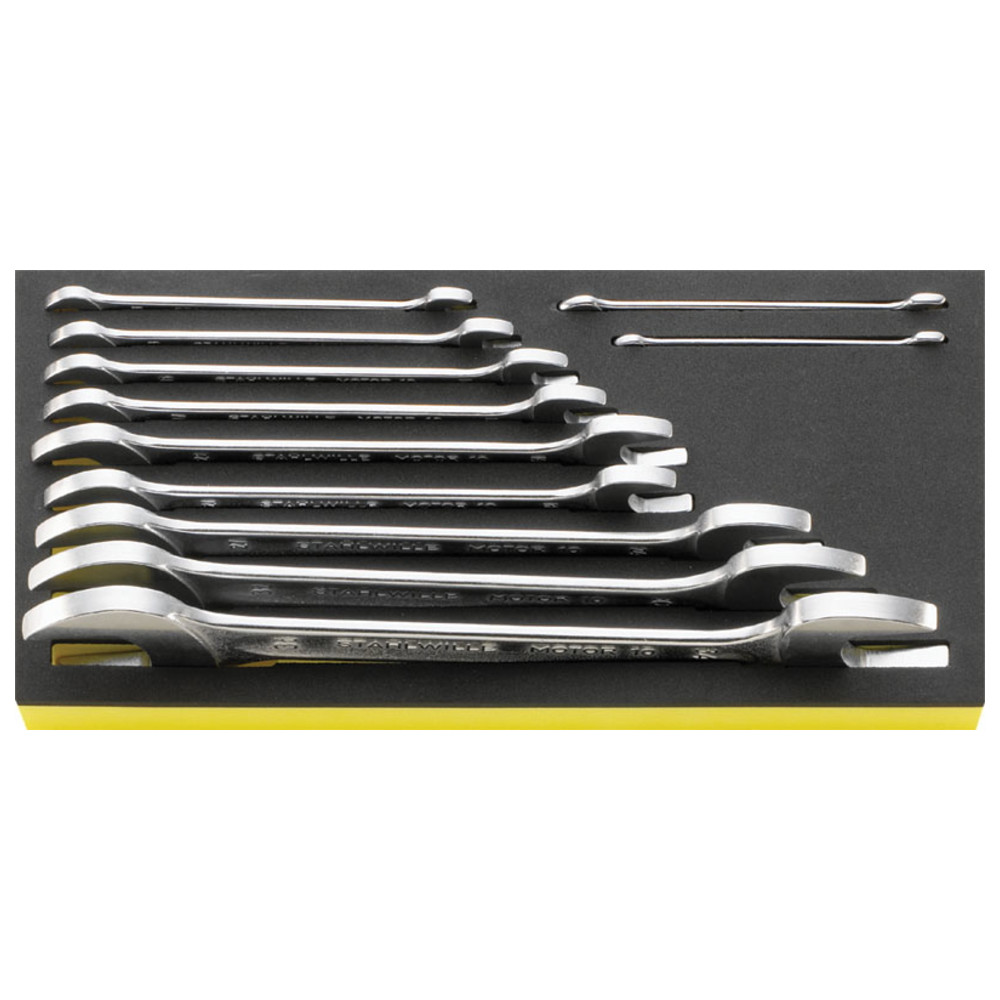 Stahlwille TCS 10/11, 6 x 7-34 x 36 mm double open-end wrench 11 pieces in  TCS
